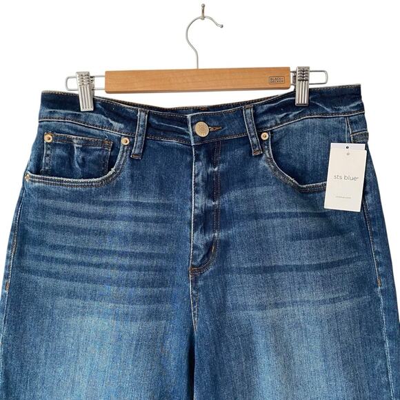 STS Blue Aria Wide Leg Crop Jeans 11” Inch High Rise NWTS size 31 - Picture 2 of 7